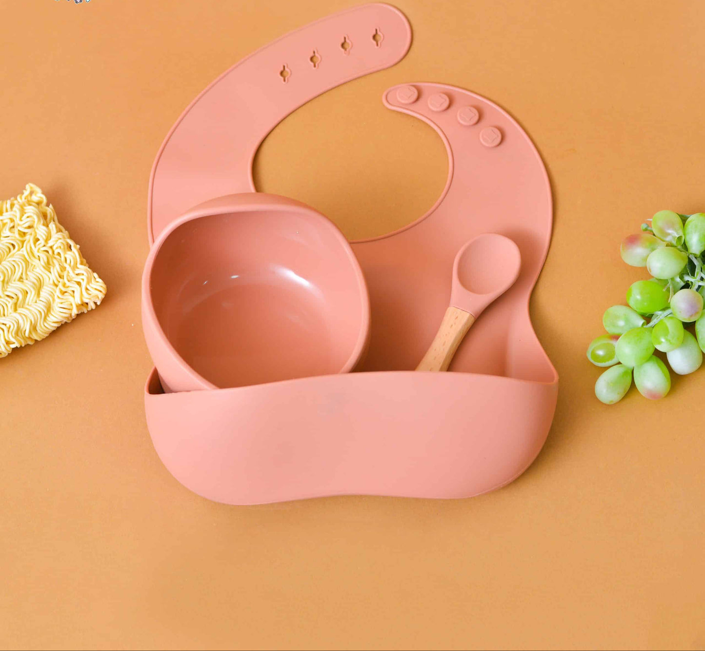 Baby Silicon Bib Bowl Set