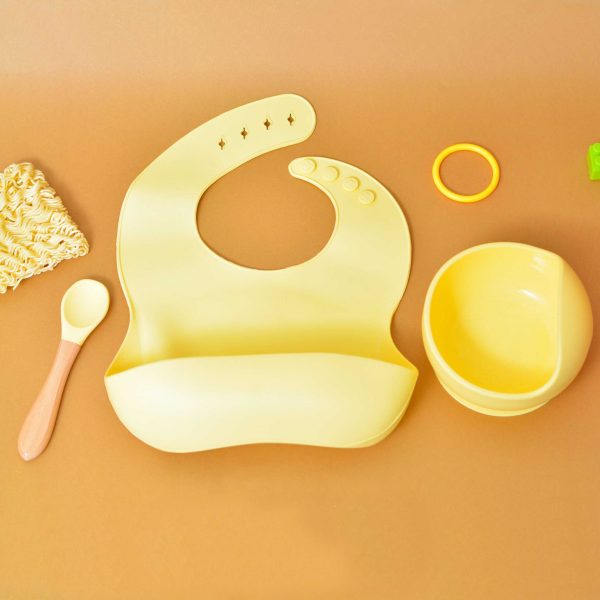 Baby Silicon Bib Bowl Set