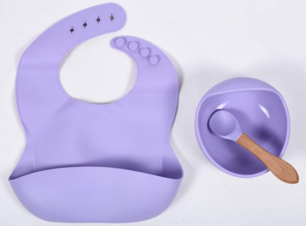 Baby Silicon Bib Bowl Set