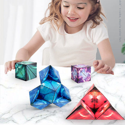 Kidzibo Magic Magnetic Cube, Creates Over 70+ Shapes