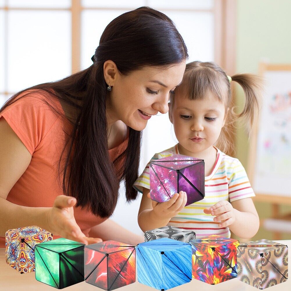 Kidzibo Magic Magnetic Cube, Creates Over 70+ Shapes