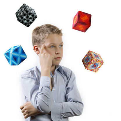 Kidzibo Magic Magnetic Cube, Creates Over 70+ Shapes